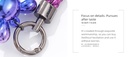 Dazzling Bunny Ear Explorer Keychain