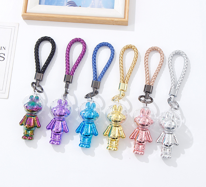 Dazzling Spaceman Bunny Keychain