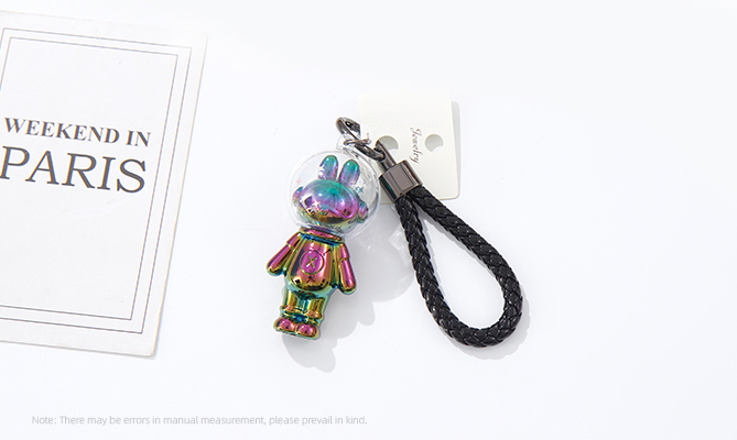 Dazzling Spaceman Bunny Keychain