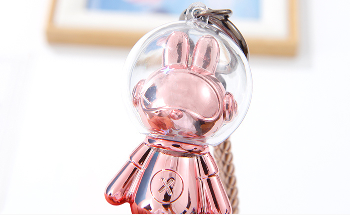 Dazzling Spaceman Bunny Keychain