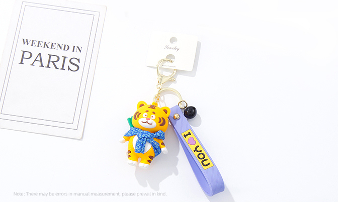 Cute Tiger Hero Keychain