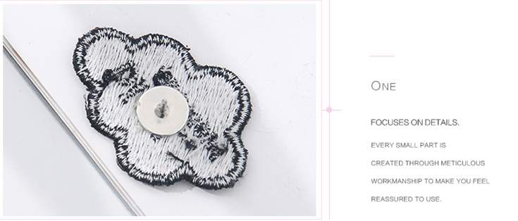 Cartoon Cloud and Sun Embroidery Badge
