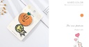 Cartoon Orange and Crown Embroidery Badge