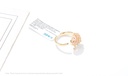 Stylish Zircon Peach Shape Ring