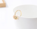 Stylish Zircon Peach Shape Ring