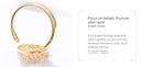 Stylish Zircon Peach Shape Ring