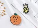 Cartoon Orange and Crown Embroidery Badge