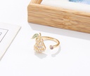 Stylish Zircon Pear Shape Ring