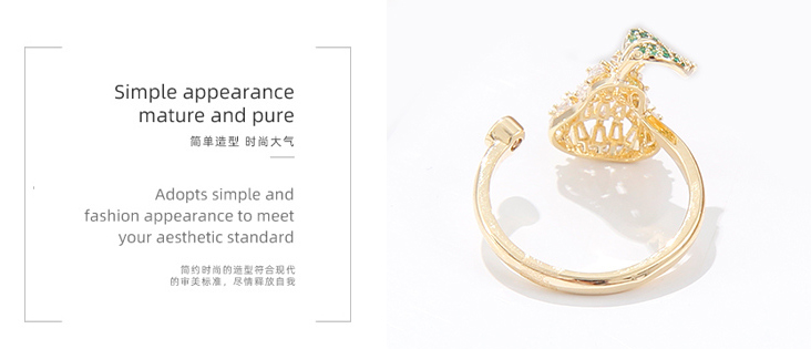 Stylish Zircon Pear Shape Ring