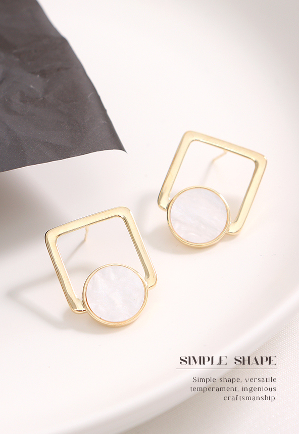 925 Silver Needle Simple Irregular Earrings