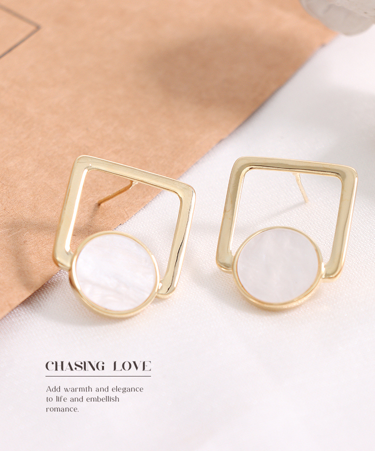 925 Silver Needle Simple Irregular Earrings