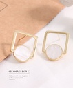 925 Silver Needle Simple Irregular Earrings