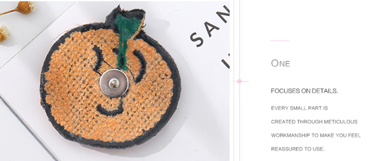 Cartoon Orange and Crown Embroidery Badge