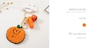 Cartoon Tangerine and Bell Key Chain