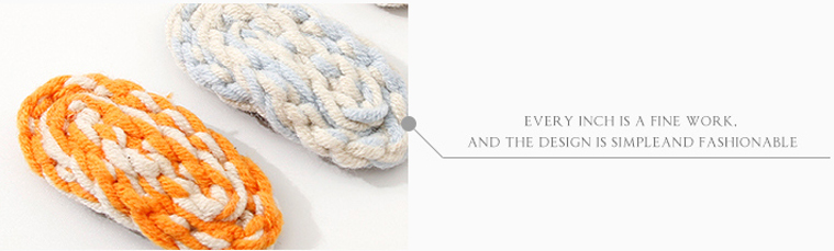 Braided Yarn Hair Clips