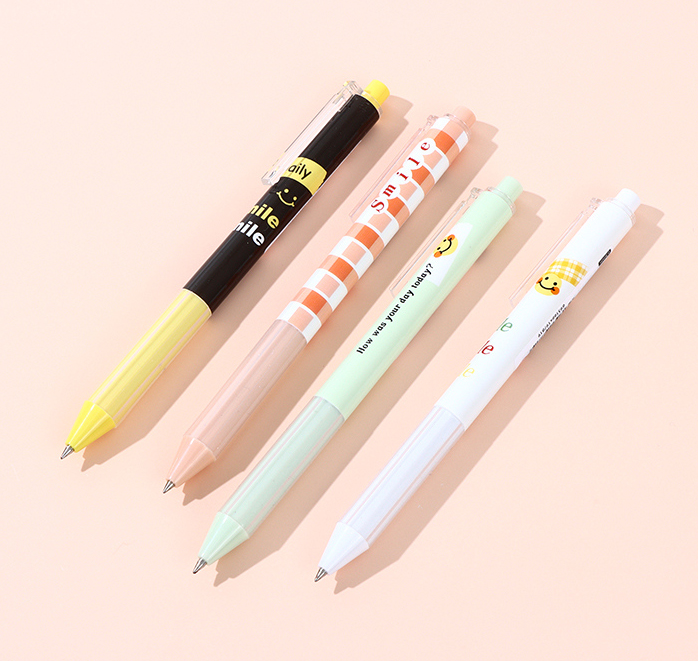 Smiling Face Click Gel Ink Pen(0.5mm)