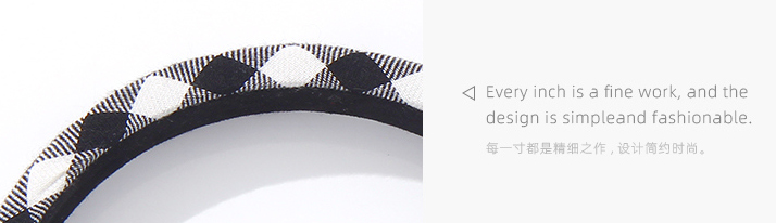 Simple Checks Hair Band