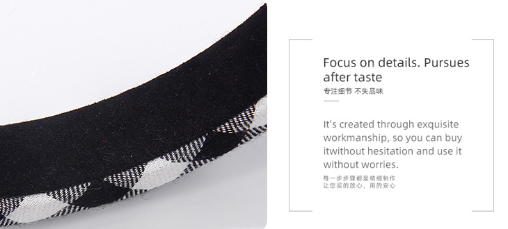 Simple Checks Hair Band