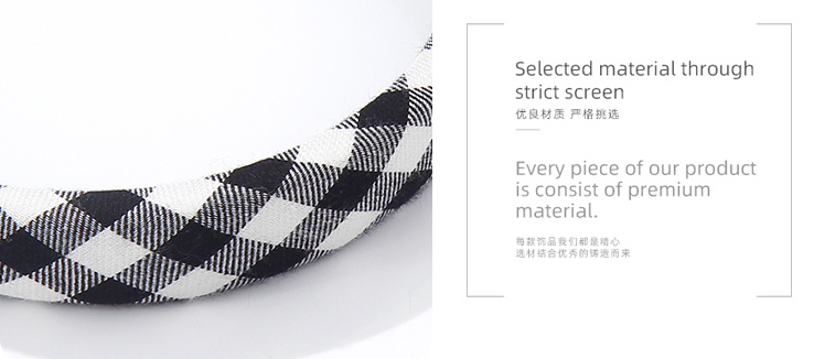 Simple Checks Hair Band