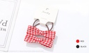 Houndstooth Bow Hair Tie Set