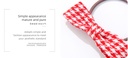 Houndstooth Bow Hair Tie Set