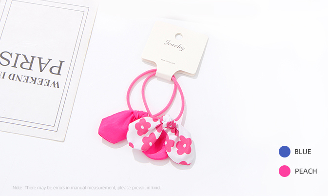 Cute Printing Bow Tie Hair Tie