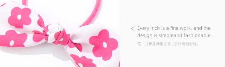 Cute Printing Bow Tie Hair Tie