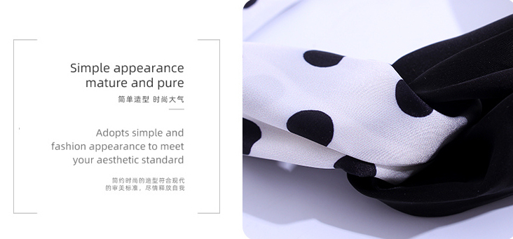 Elegant Polka Dot Hair Band