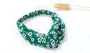 Blue and White Porcelain Pattern Cross Hair Band