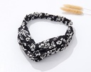 Blue and White Porcelain Pattern Cross Hair Band