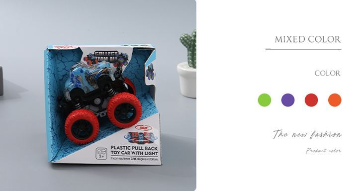 Plastic Pull Back Toy Car with Light-SY555C-21AB