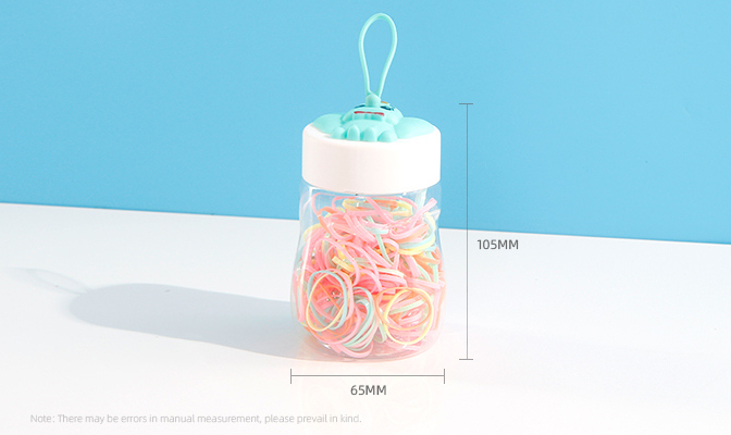 Elephant Shaped Bottle Disposable Hair Tie 100 PCS