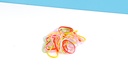 Carrot Shaped Bag Disposable Hair Tie 100 PCS