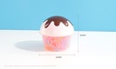 Ice Cream Shaped Bottle Disposable Hair Tie 100 PCS