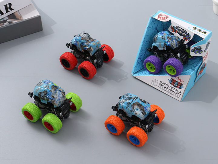 Plastic Pull Back Toy Car with Light-SY555C-21AB
