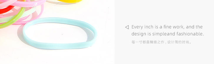 Ice Cream Shaped Bottle Disposable Hair Tie 100 PCS