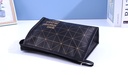 Black Mesh Trapezoidal Cosmetic Bag