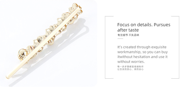 Stylish Irregular Beads Hair Pin 2 PCS