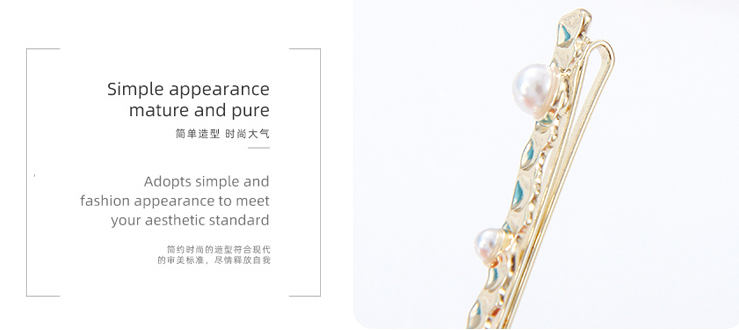Stylish Irregular Beads Hair Pin 2 PCS