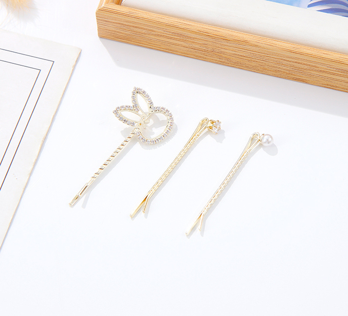 Stylish Bunny Hair Pin 3 PCS