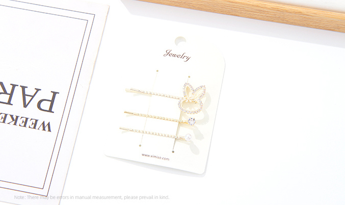 Stylish Bunny Hair Pin 3 PCS