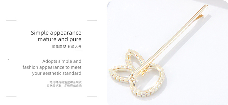 Stylish Bunny Hair Pin 3 PCS