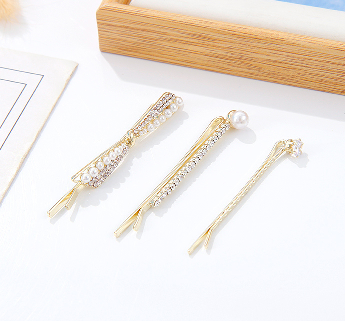 Elegant Bow Tie Hair Pin 3 PCS