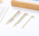 Elegant Bow Tie Hair Pin 3 PCS