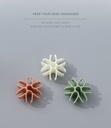 Snow Shaped USB Cables Clips (3 Pcs/Set)