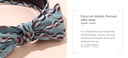 Stripes Printing Bow Tie Wide Hair Band