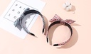 Stripes Printing Bow Tie Wide Hair Band