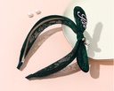 Lace Letter Artificial Pearl Hair Band