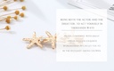 Textured Starfish Alligator Hair Clip