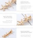 Textured Starfish Alligator Hair Clip